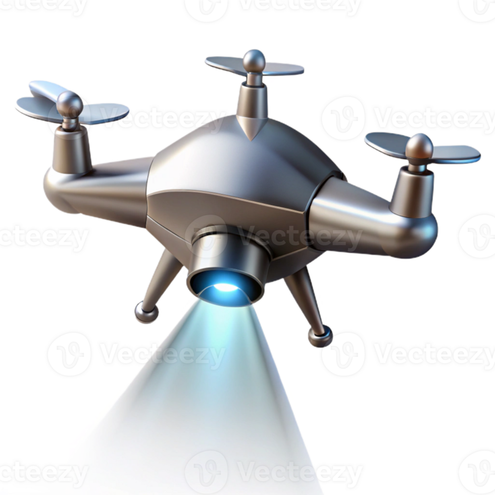 extraordinary minimalist wonderful minimalist A solitary drone hovering in the air, spotlight shining on its metallic body, futuristic design, minimalist style exclusive original png