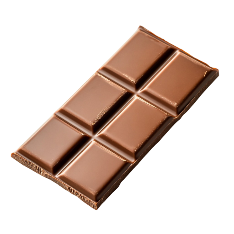 milk chocolate bar with perfectly divided squares png