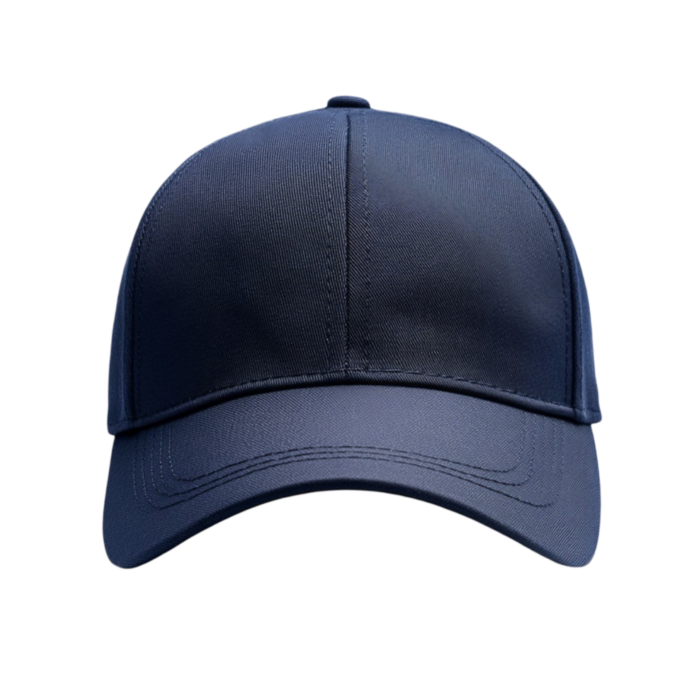 navy blue baseball cap with a curved brim png