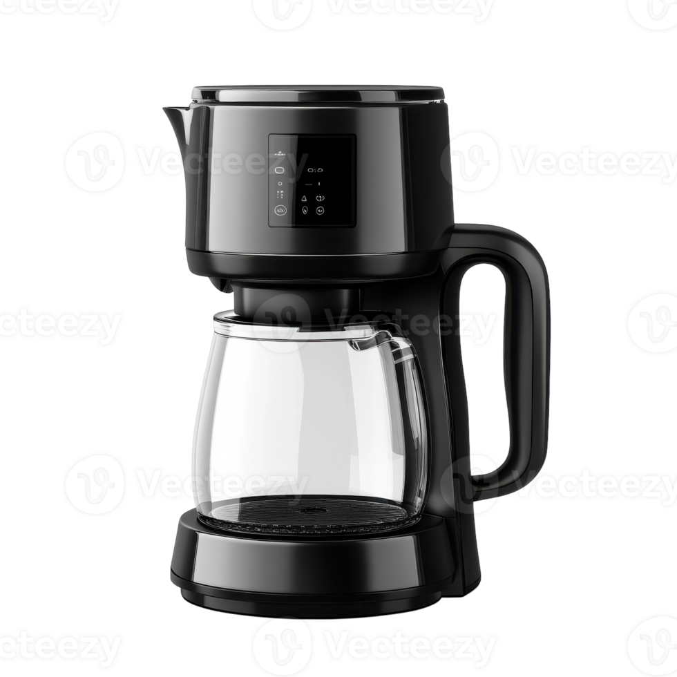 Modern Coffee Maker Design on transparent background. png