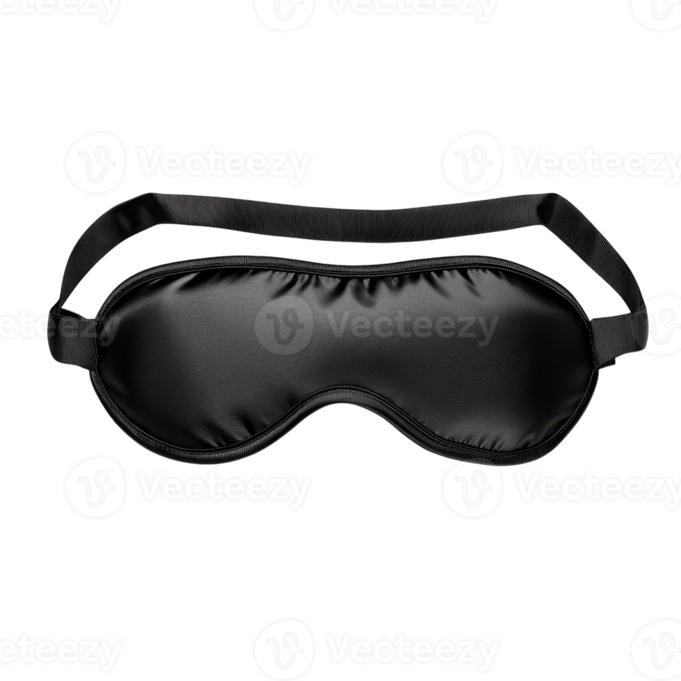 Soft Silk Sleep Mask for Rest on transparent background. png