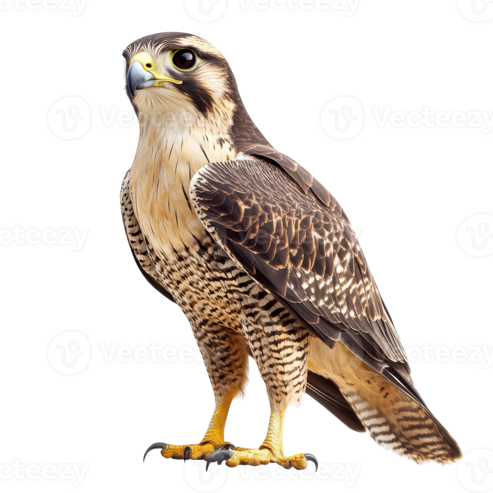 Majestic Falcon Bird Wildlife on transparent background. png