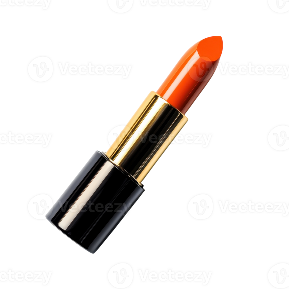 Orange Lipstick Isolated on transparent background. png