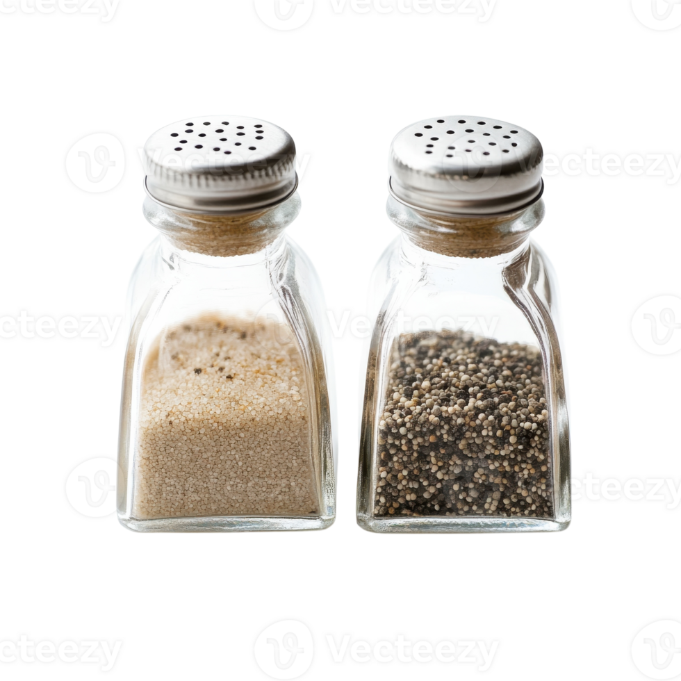 Salt Pepper Shakers White Background on transparent background. png