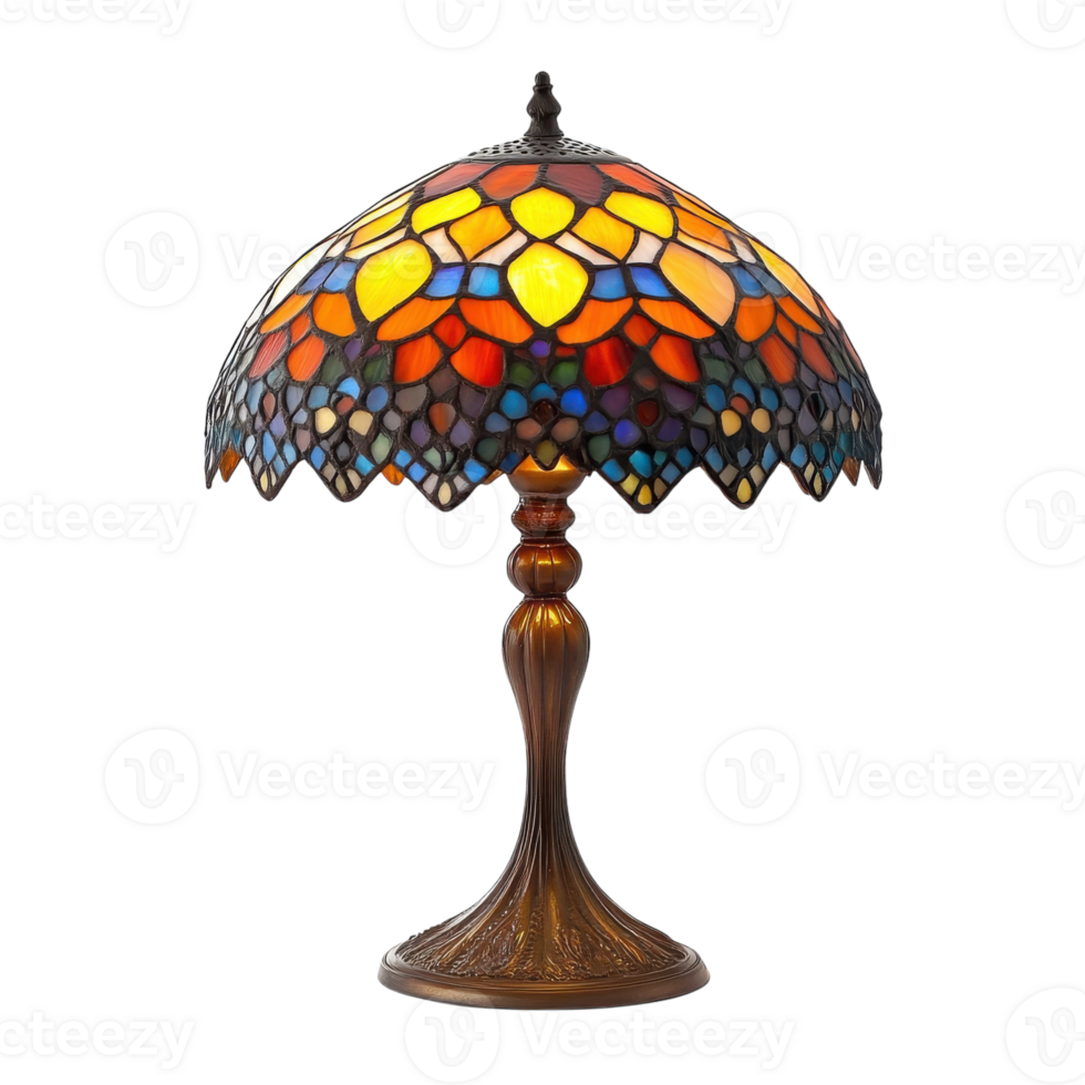 Elegant Lamp White Background on transparent background. png