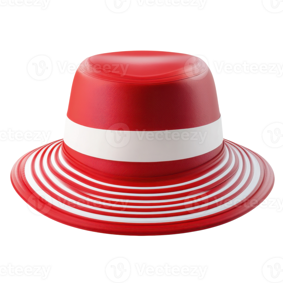 Lifeguard Summer Beach Hat on transparent background. png