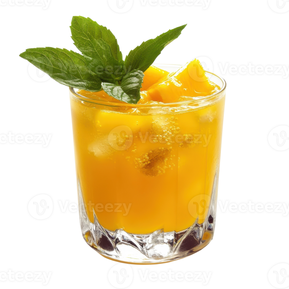 Mango Juice Splash on transparent background. png