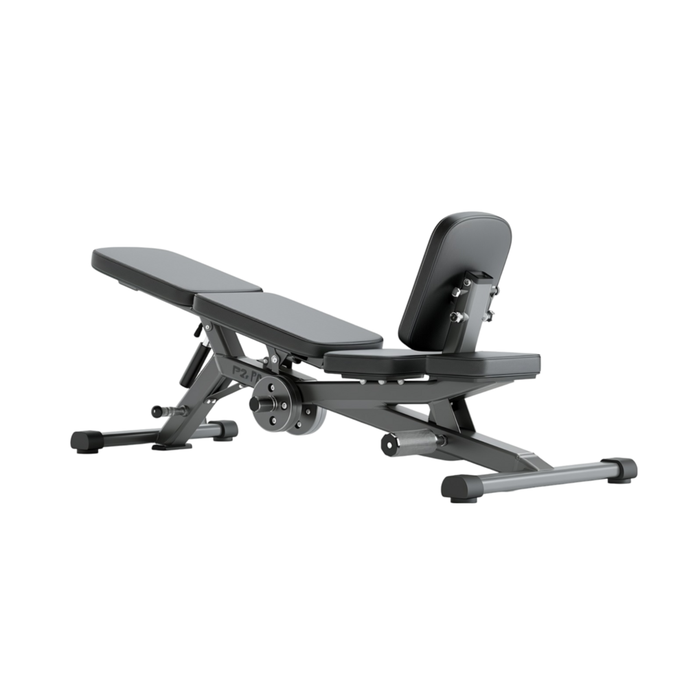 Sleek Black Adjustable Gym Bench for Exercises png