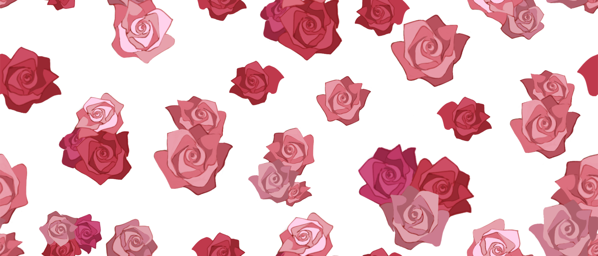 seamless floral pattern with pink and red roses, fit for fabric prints, wallpapers, gift wrapping, fashion textiles, and digital project png