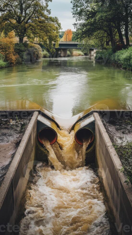 A river with water flowing through it photo