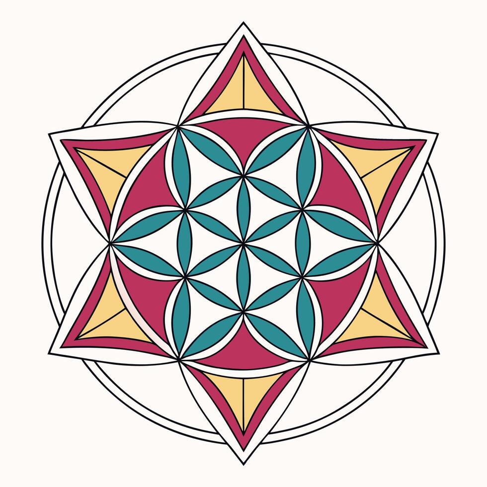 Mandala design element EPS vector