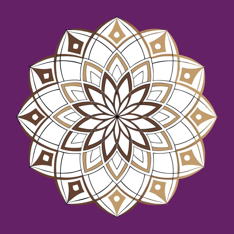 Hand drawn mandala design EPS vector
