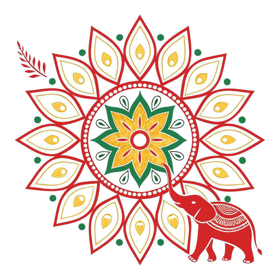 Mandala design element vector