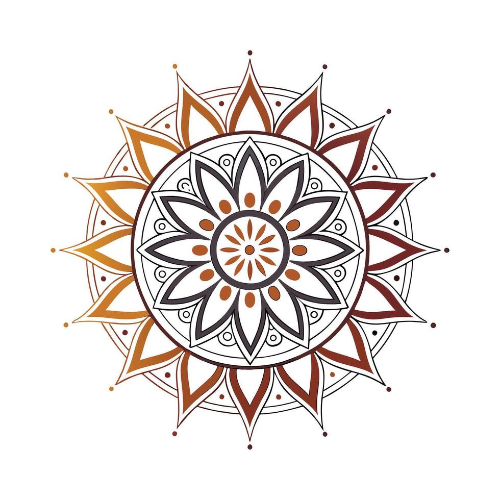 Hand drawn Mandala design vector