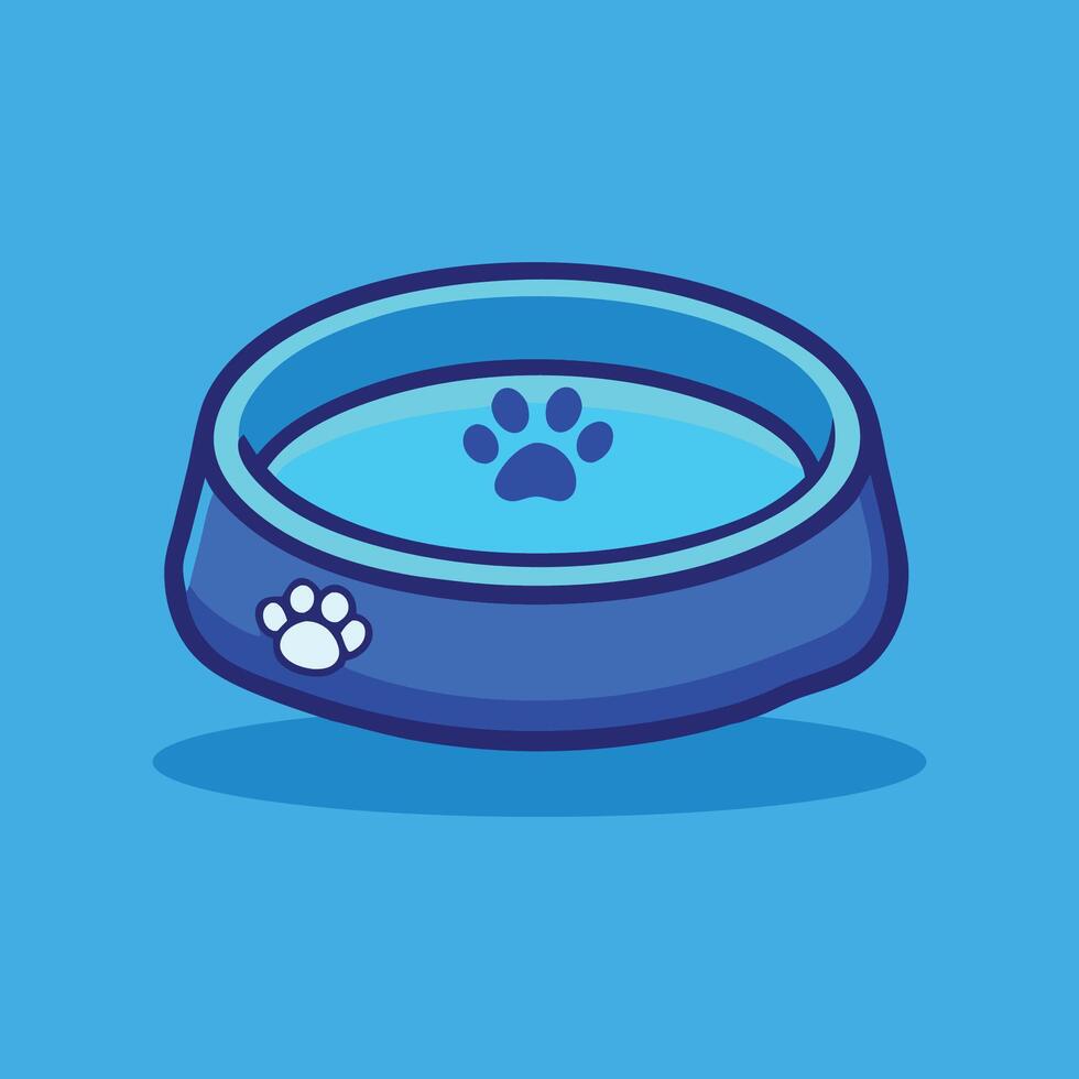 Empty Dog Food Cartoon Icon vector