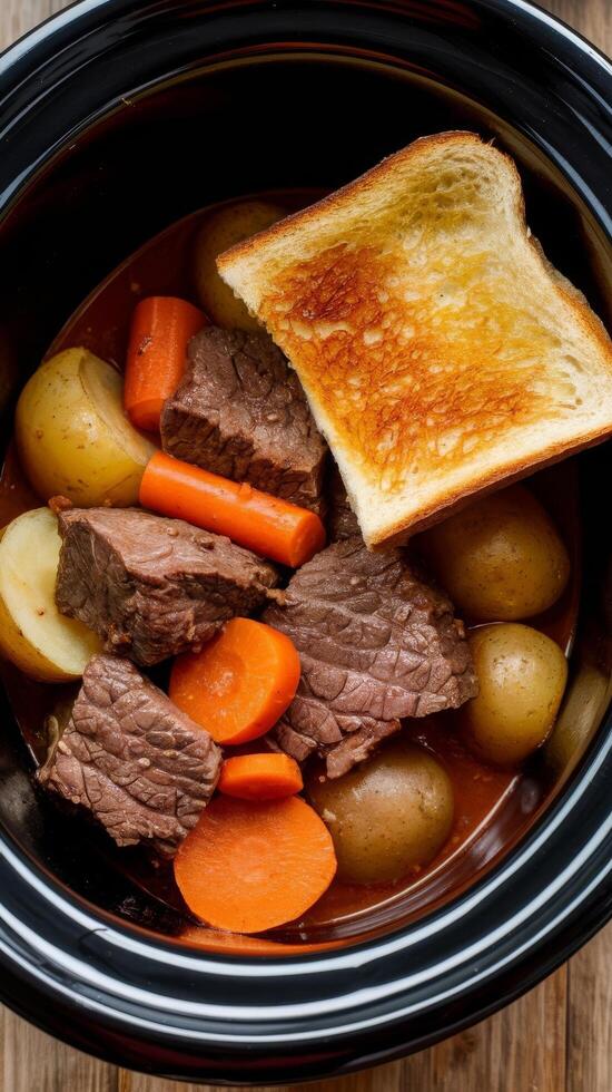 Slow cooker beef stew photo
