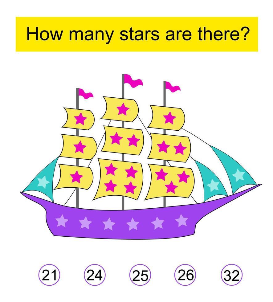 Educational game for kids. vector