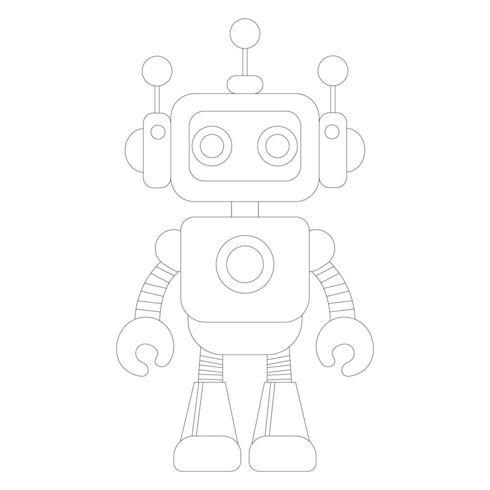 Robot with three antennas vector