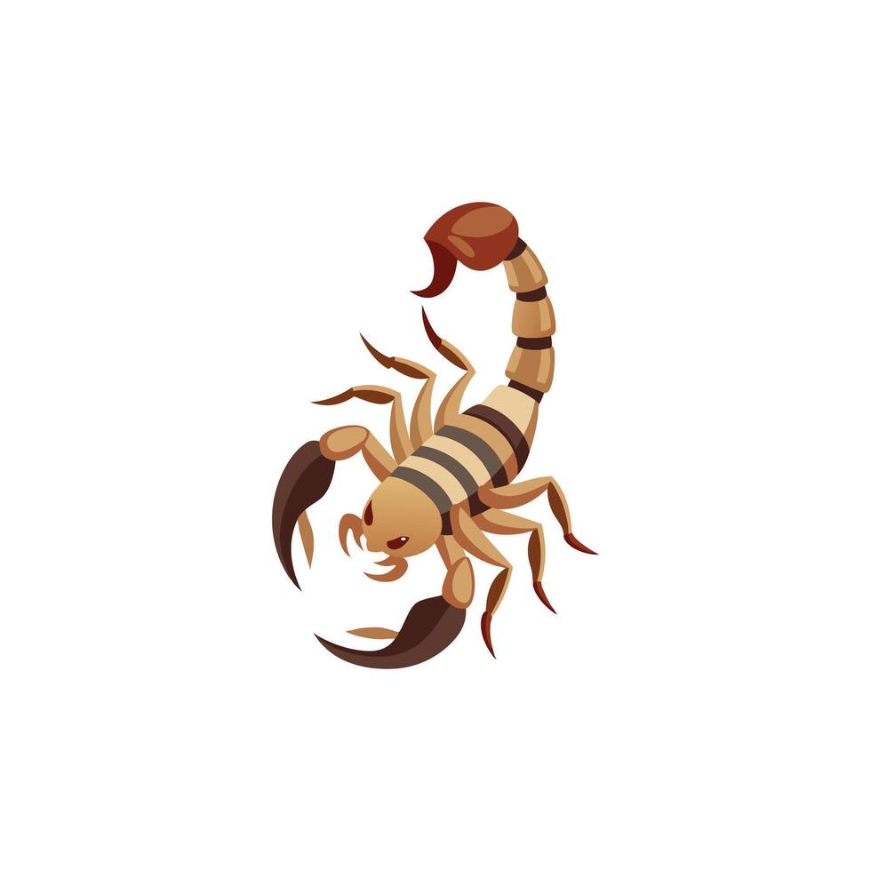 Sting of the Desert Scorpion Illustration Art vector