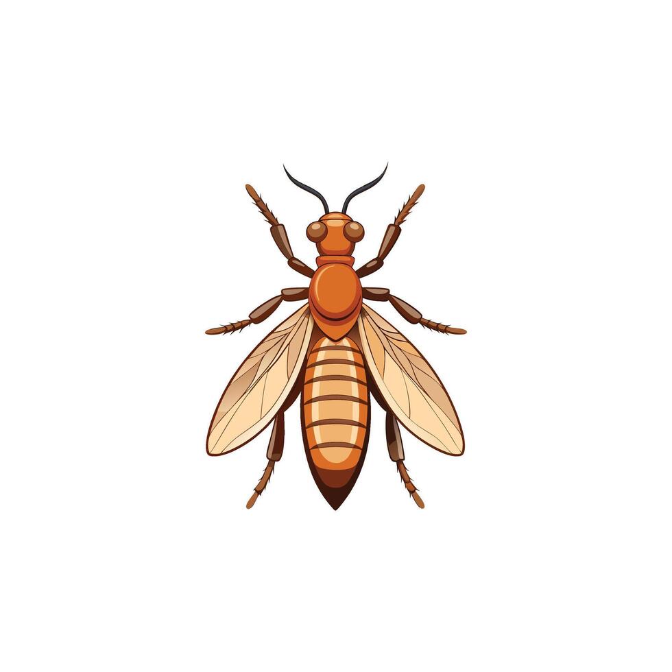 Silent Architects A Termite's Underground Empire vector