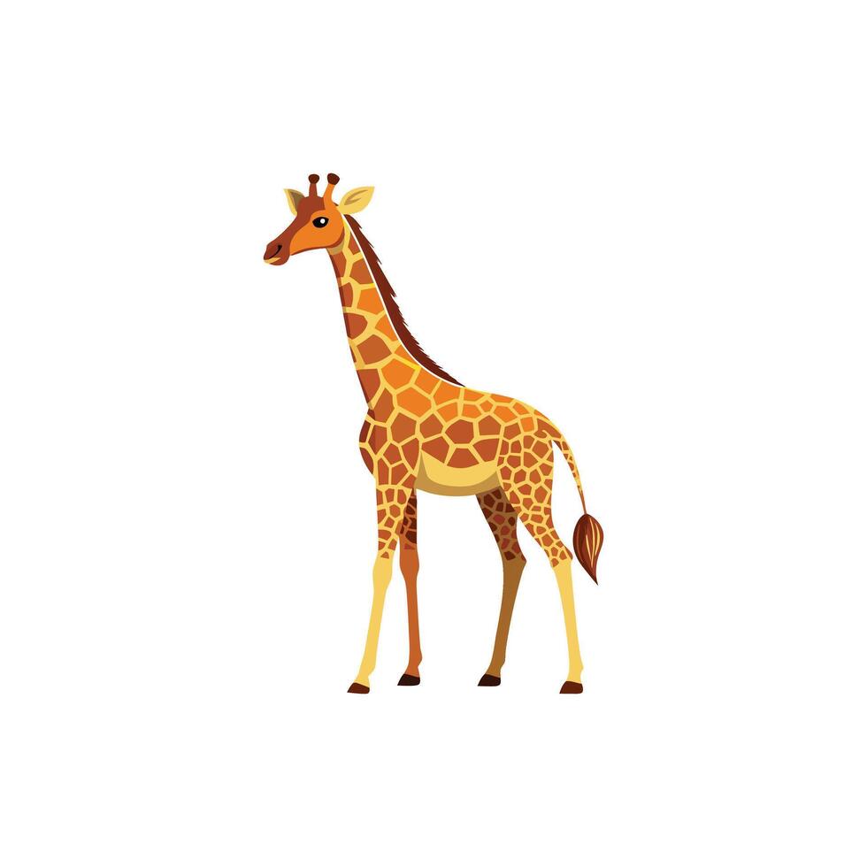 Above the Savannah The Grace of a Giraffe vector