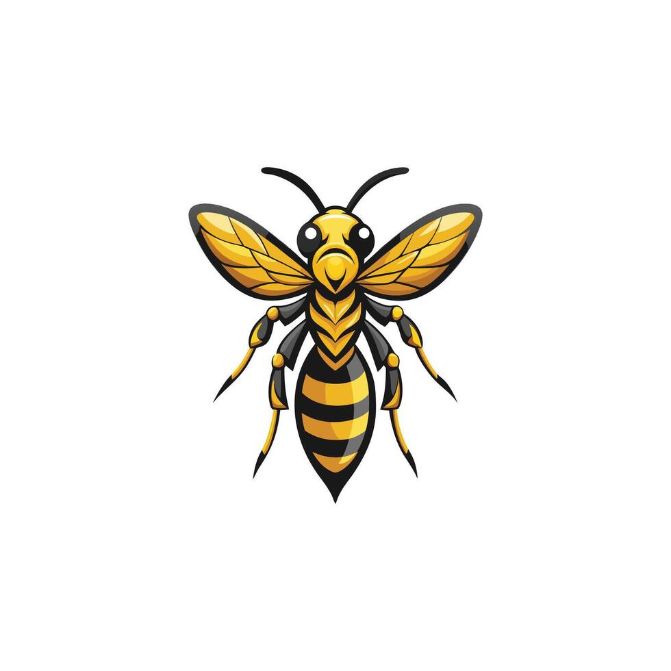 Buzzing Danger The Power of the Wasp vector
