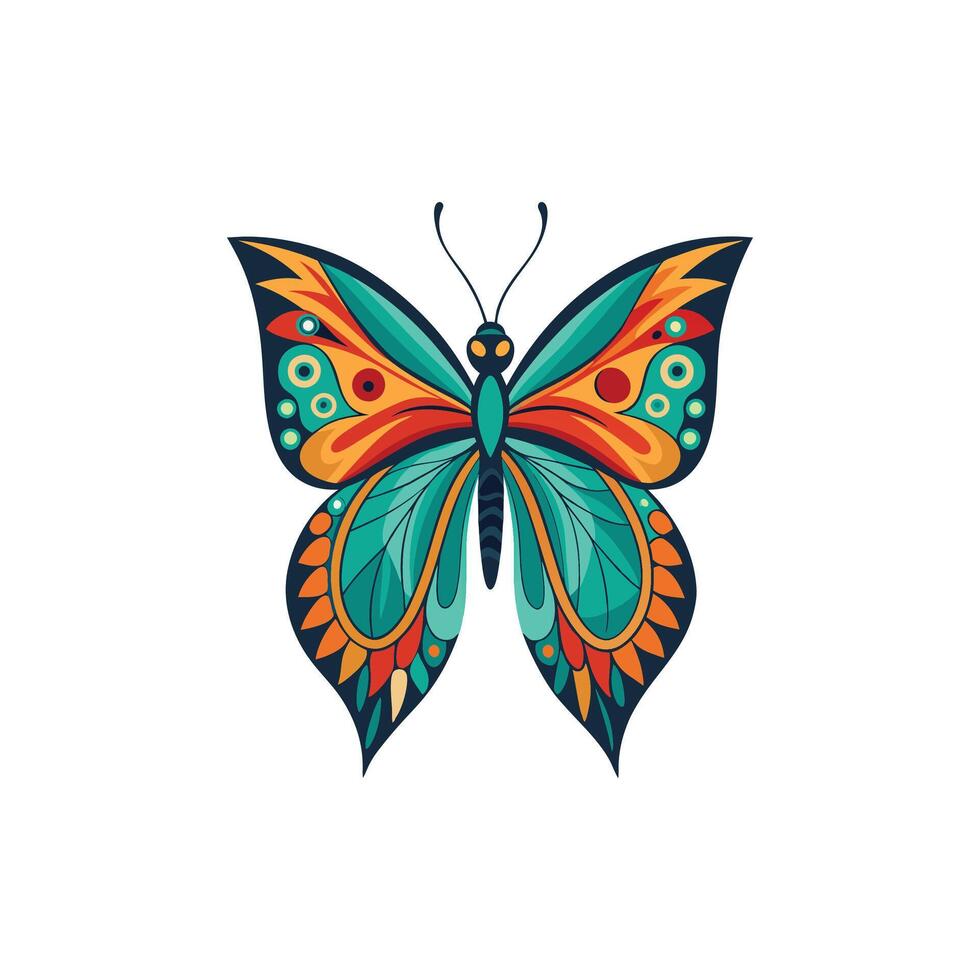 Colors in Flight The Beauty of Butterfly Design vector