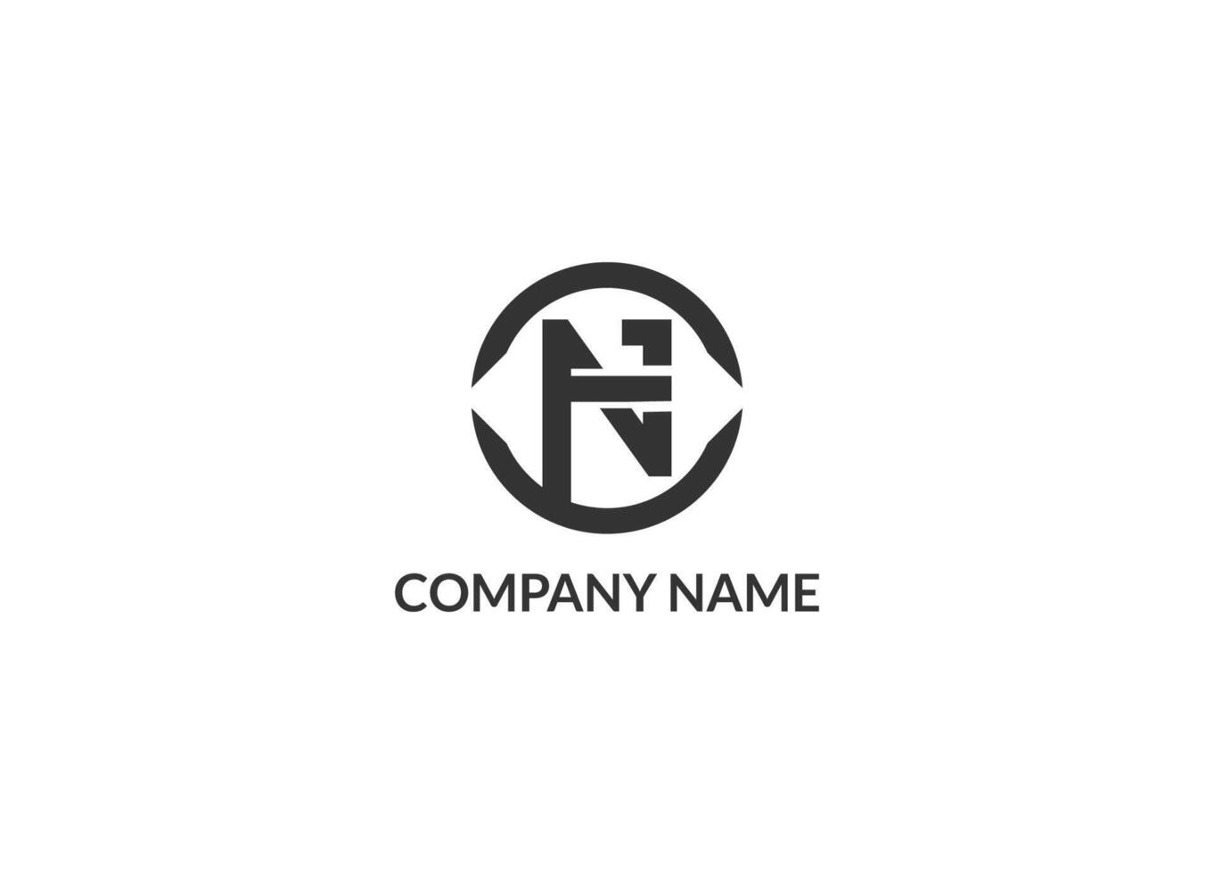 Creative FN Logo Design vector