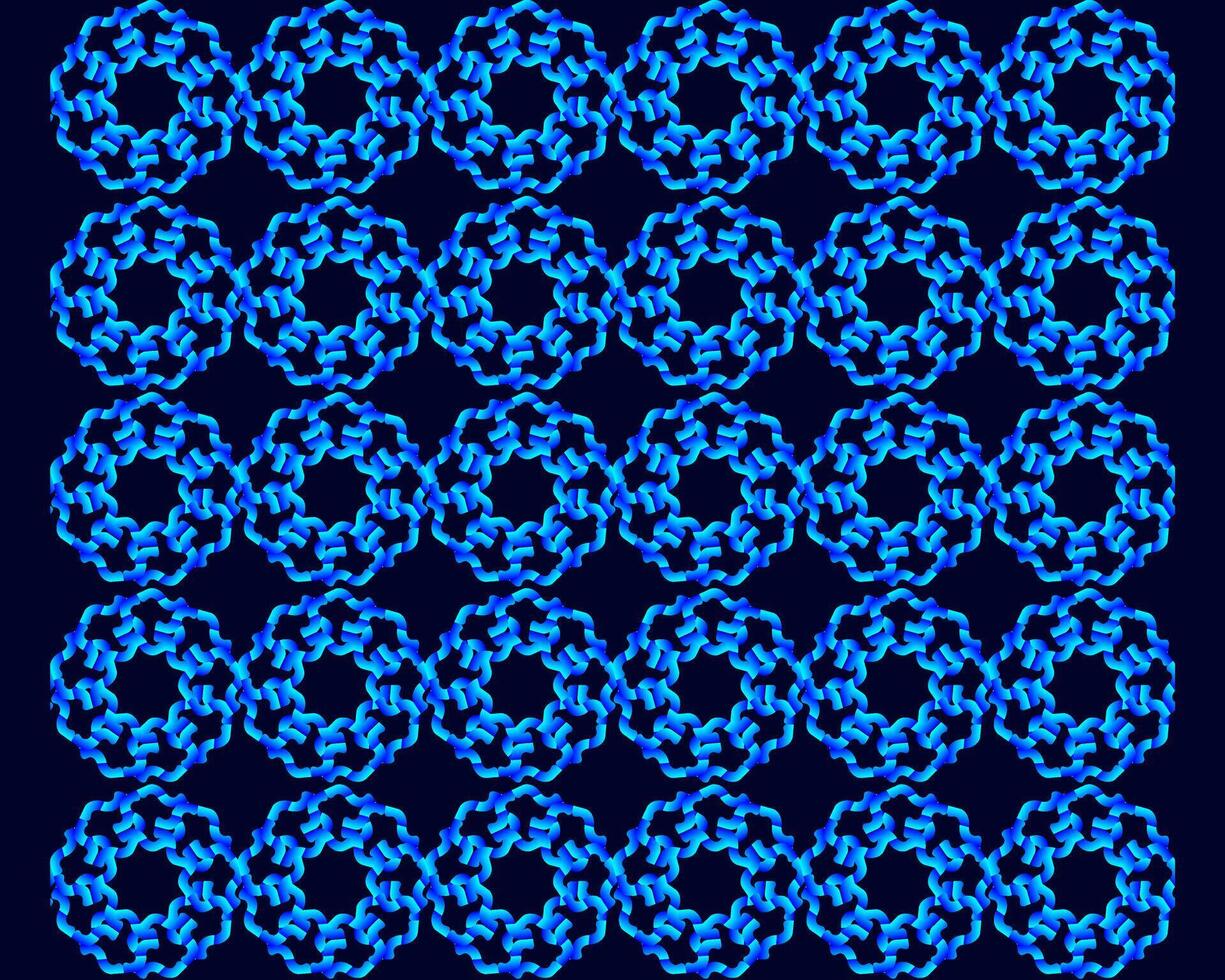 Blue Geometric Pattern design template vector