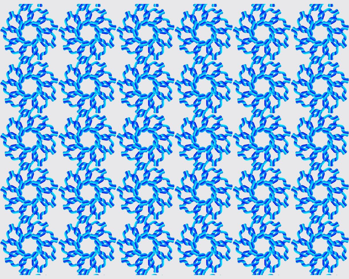 Blue Circular Pattern Wallpaper design vector