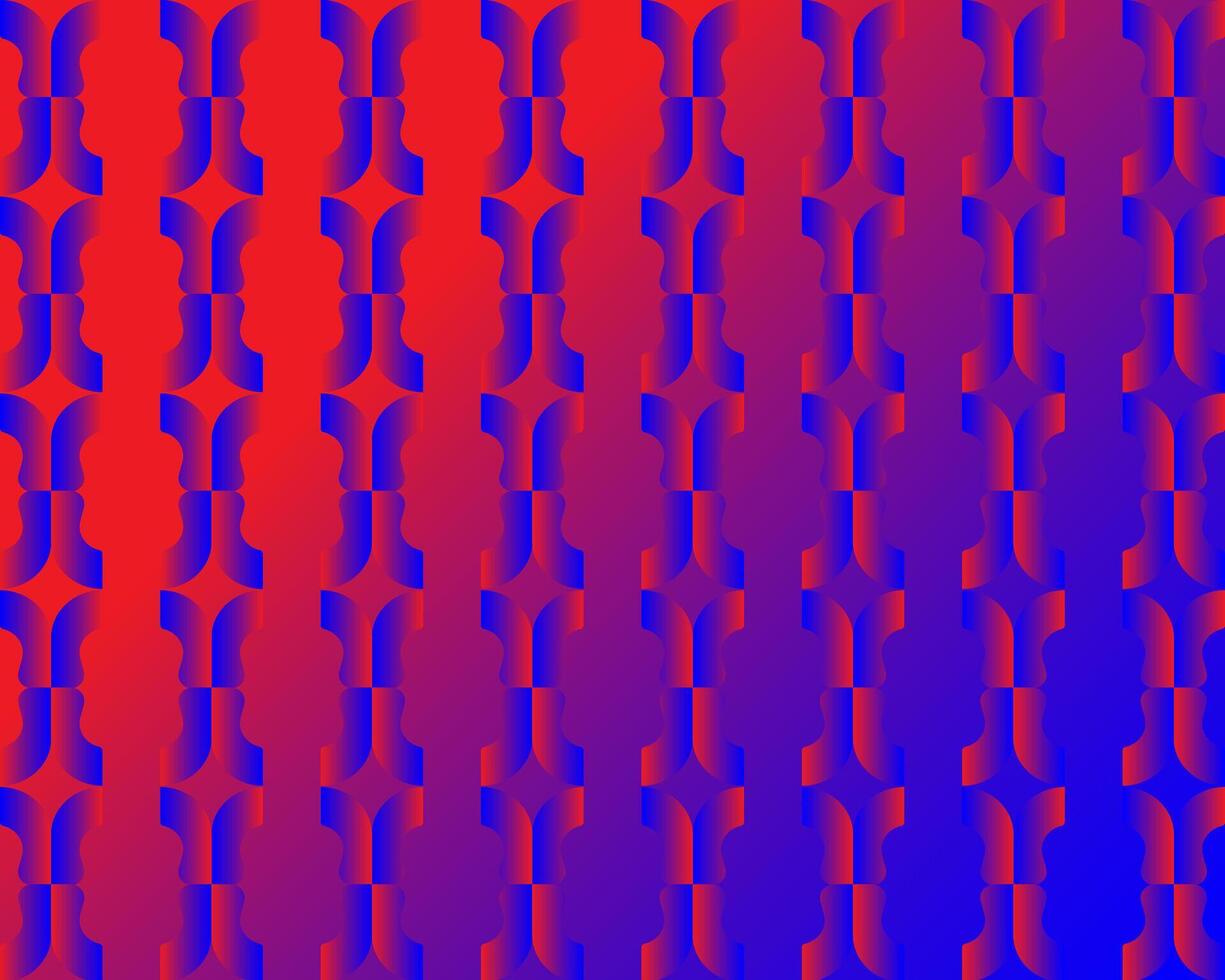 Abstract Red and Blue Gradient Pattern design template vector