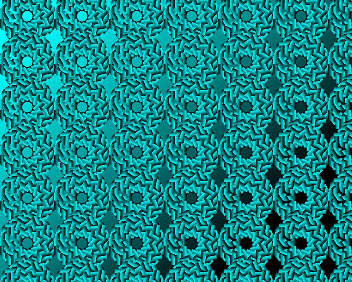 Turquoise Geometric Pattern design template vector
