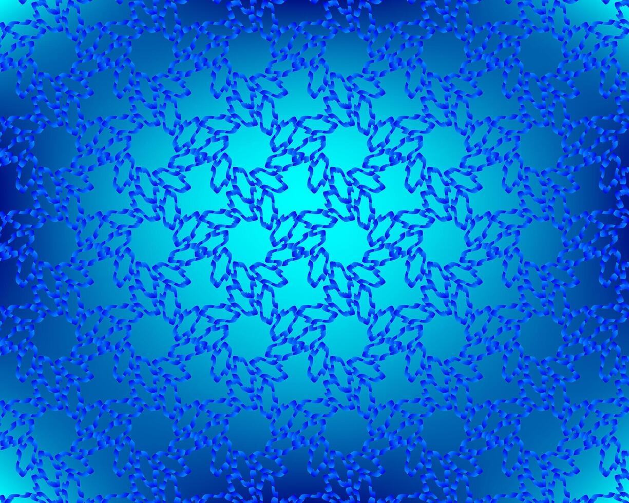 Blue Mandala Pattern Design template vector