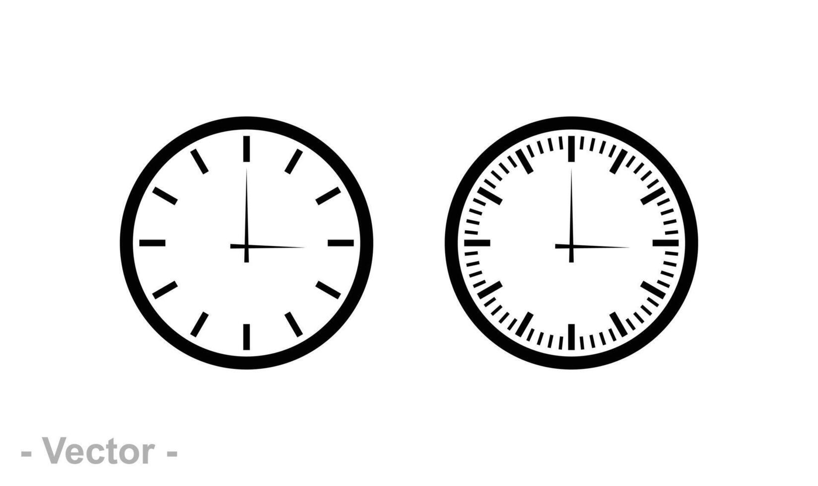 Set of clock icons, clock, time vector