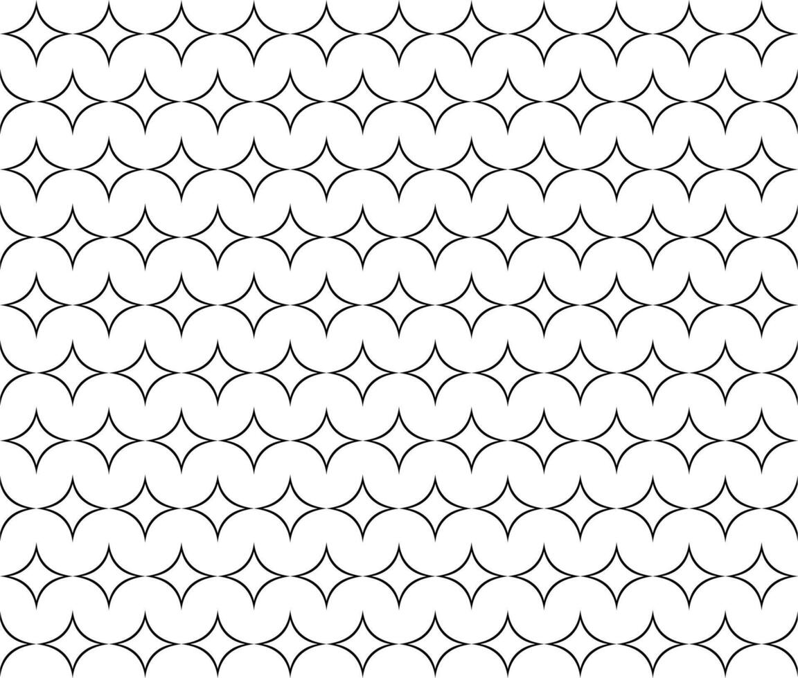 Seamless star and circle grid Metal Mesh Pattern Design Background vector