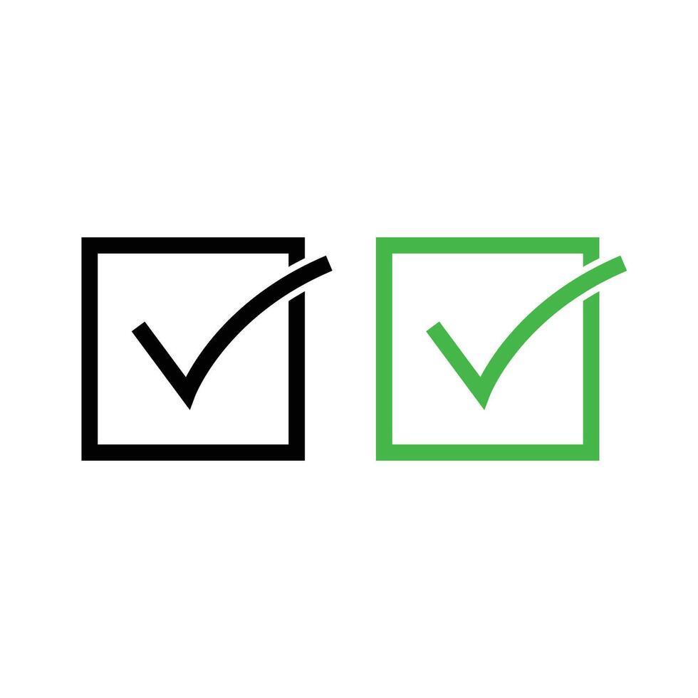 Check mark icon vector