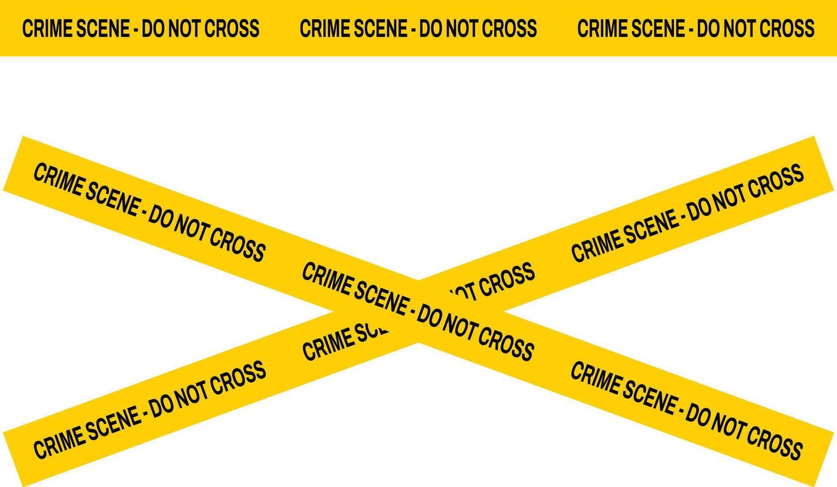 Crime scene do not enter tape vector