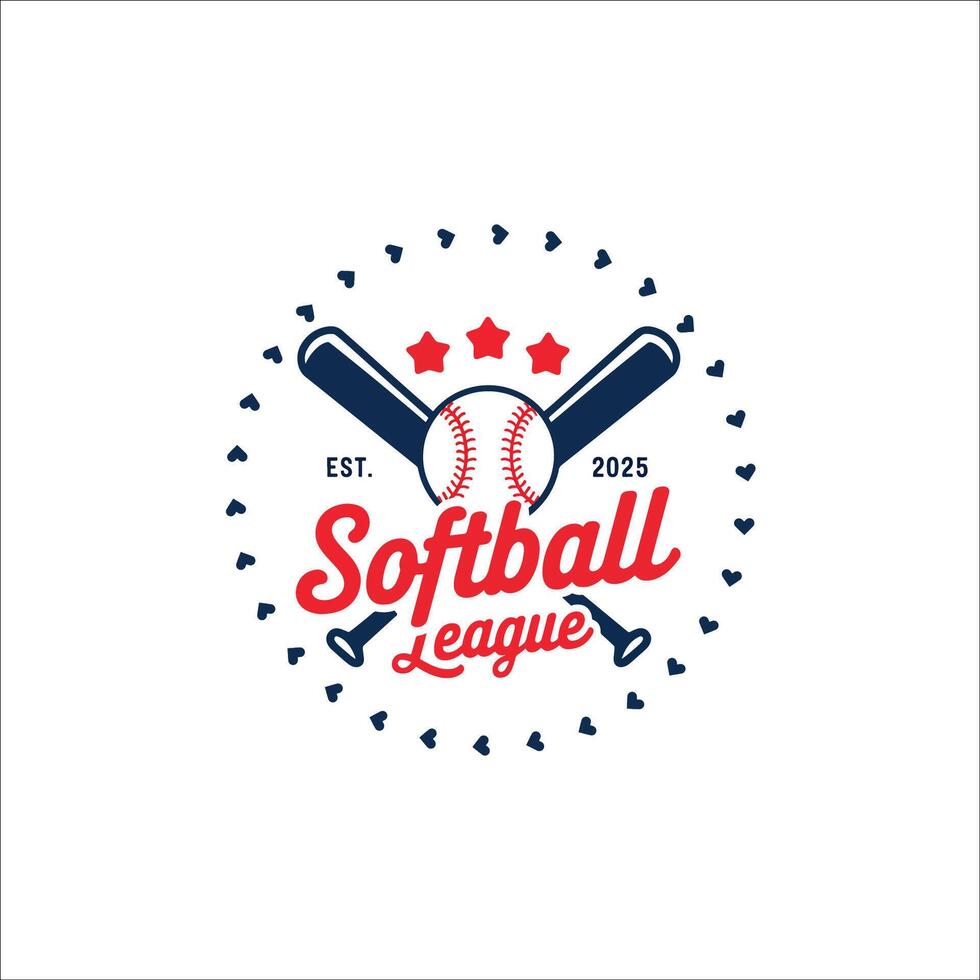 High Resolution Baseball Logo Great for Team Merchandise vector
