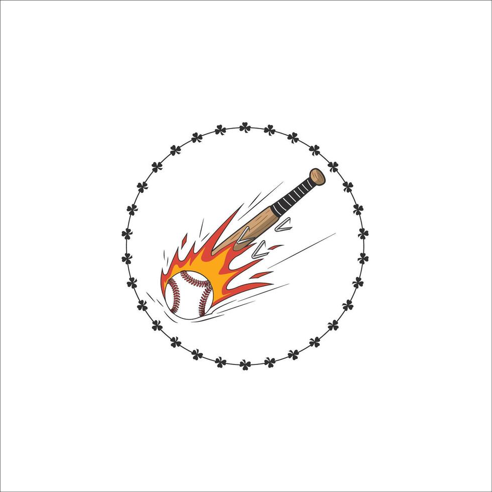Minimalist Baseball Emblem with Clean and Professional Design vector