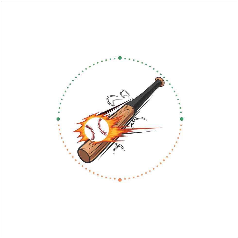 Sports League Baseball Emblem Modern Clean Logo vector