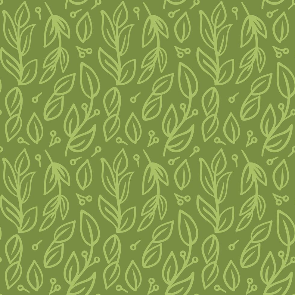 A whimsical doodle trees branch seamless pattern with intricate line art and playful designs. For wallpaper, textile, wrapping, background. Perfect for adding creative, nature-inspired charm vector