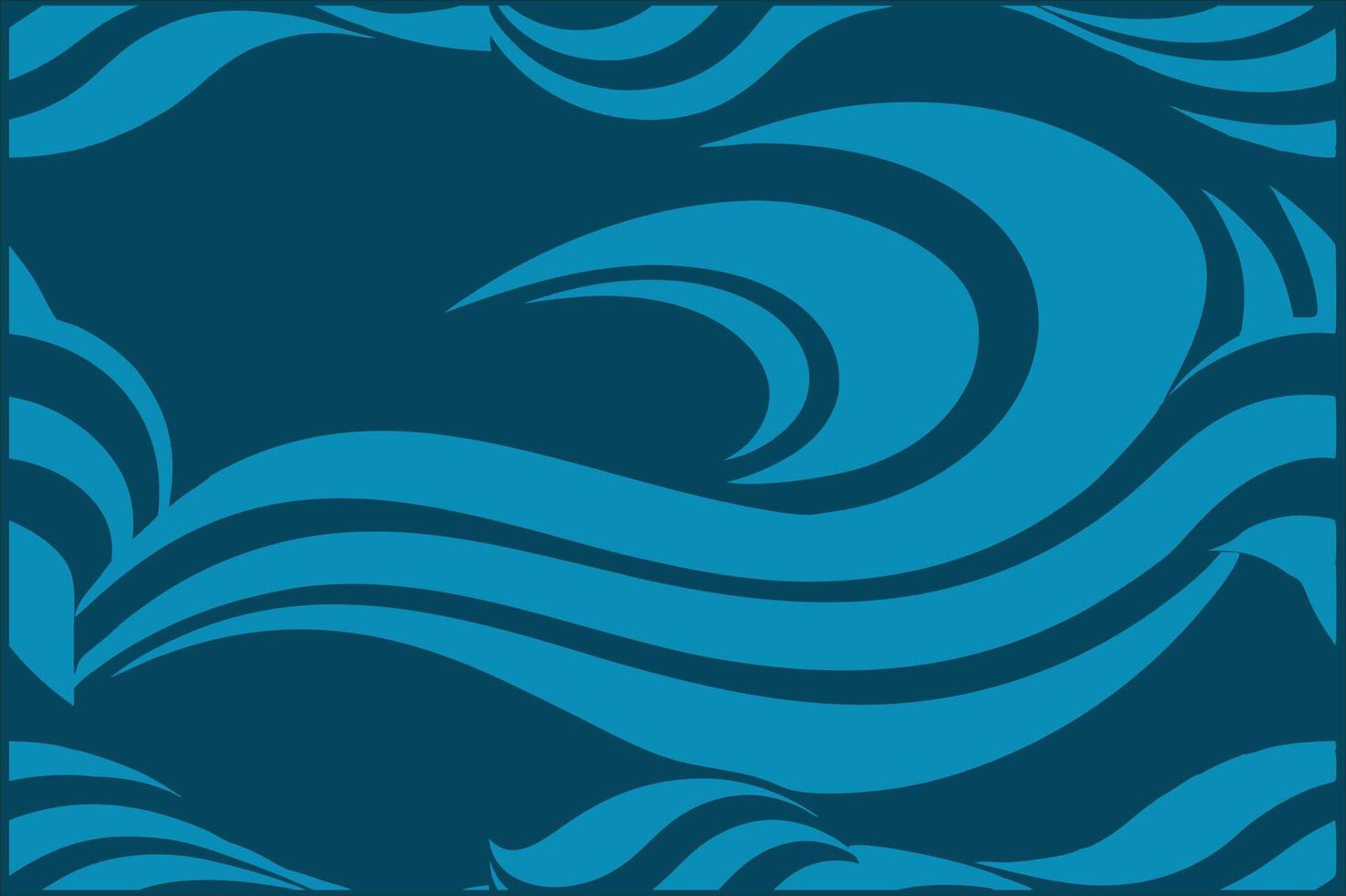 Modern Abstract Eco Wave Silhouette pattern Nature-Inspired Design vector