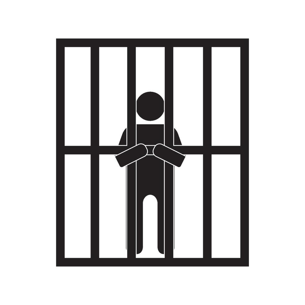 prison cell icon illustration design template vector