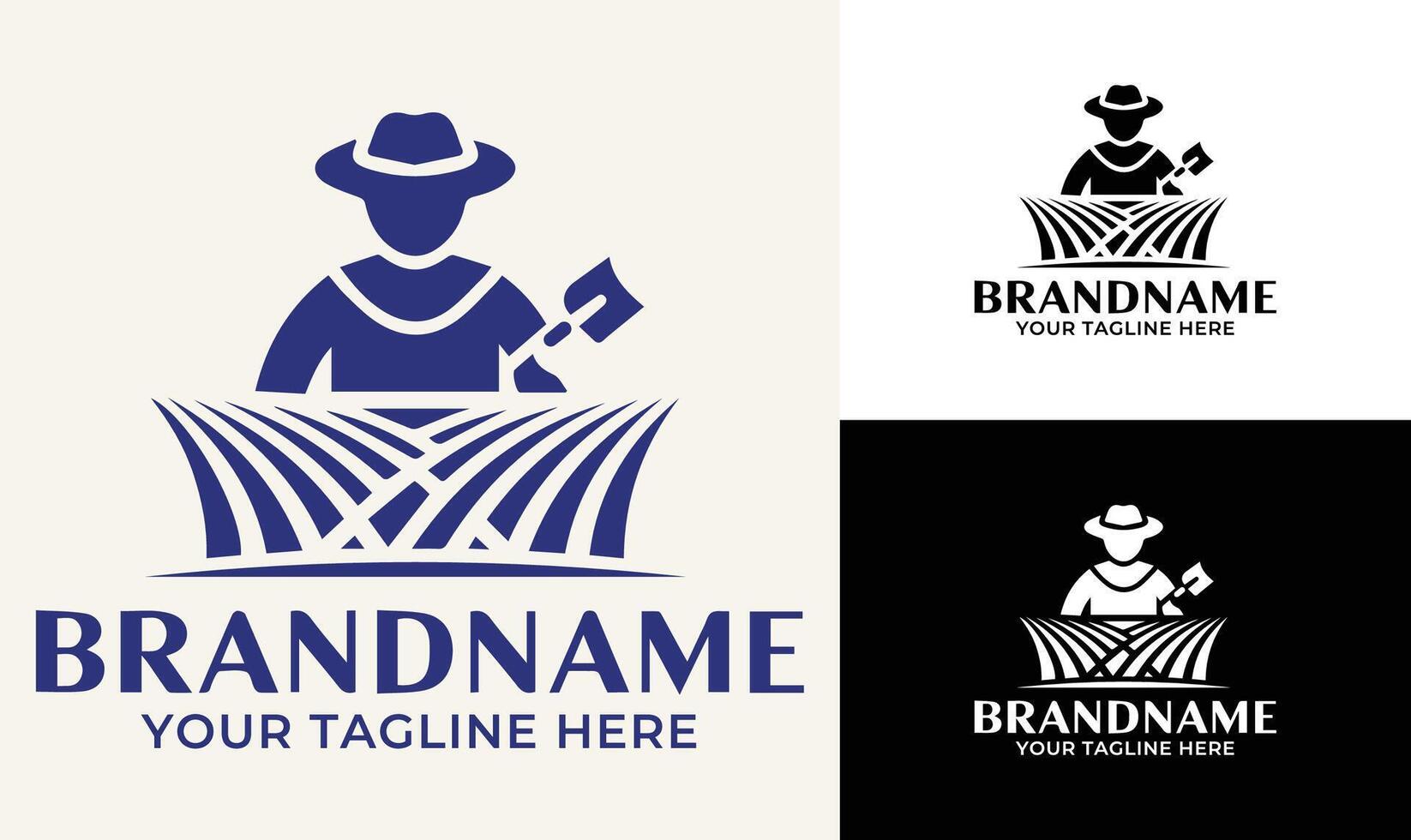 A logo for a farm business vector
