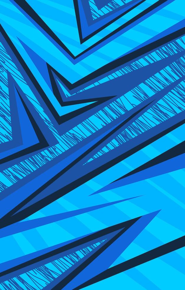 Blue racing sports abstract background for jersey design vector