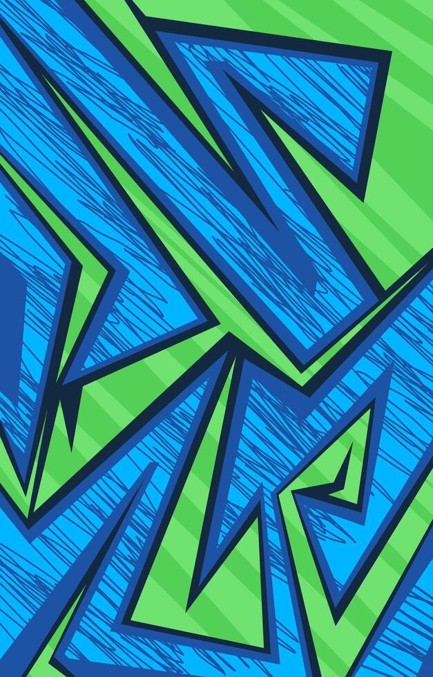 Blue and green Racing sports abstract background for jersey design vector