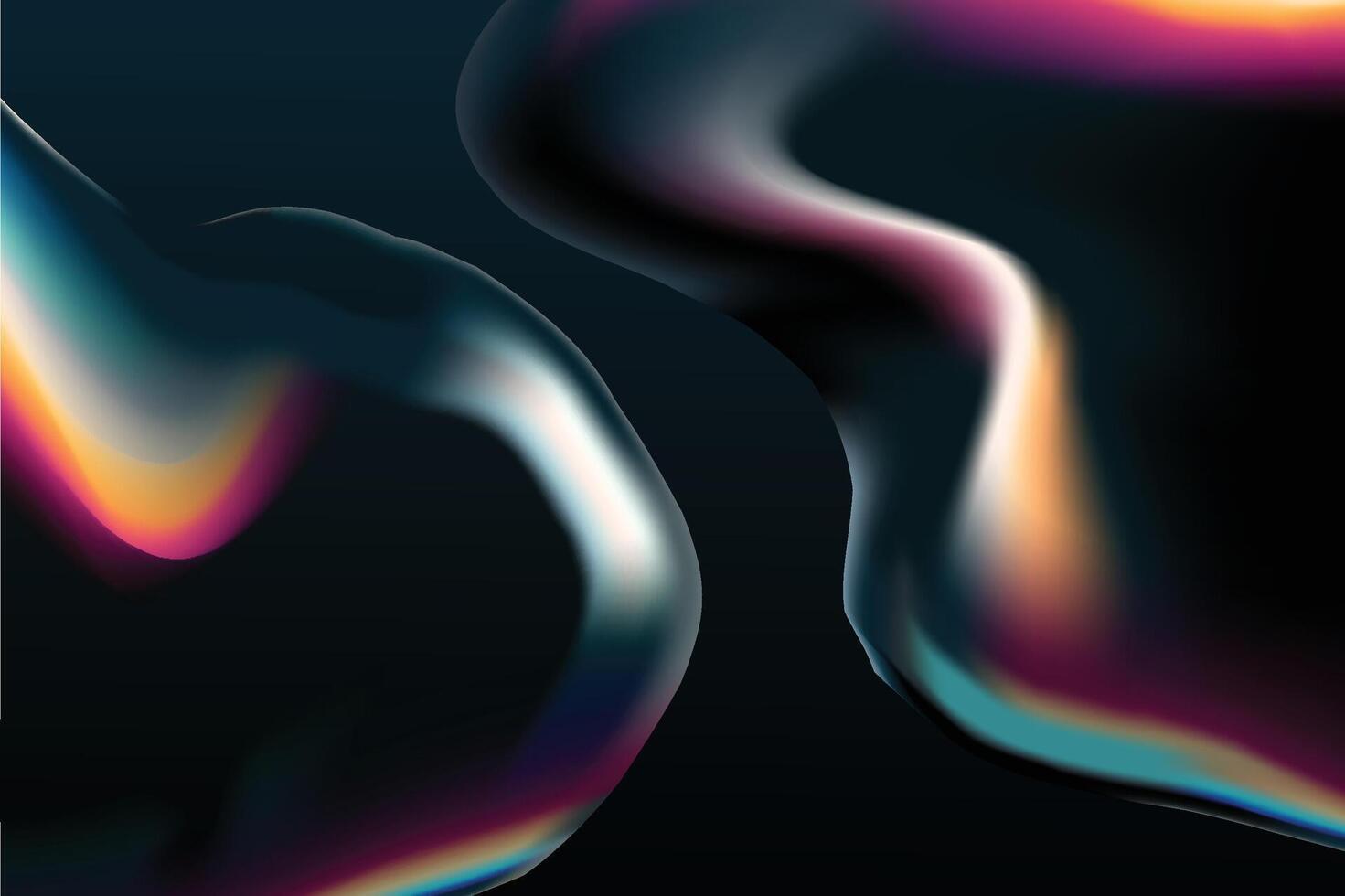 Holographic Dreamscapes Abstract Background for Trendy Digital Art vector