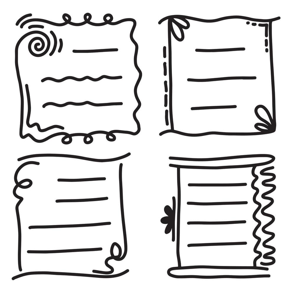 Quirky trendy Frame, for Wedding Invitation, Whimsical frames for birthday card, Squiggly and Wavy Borders in doodle style vector