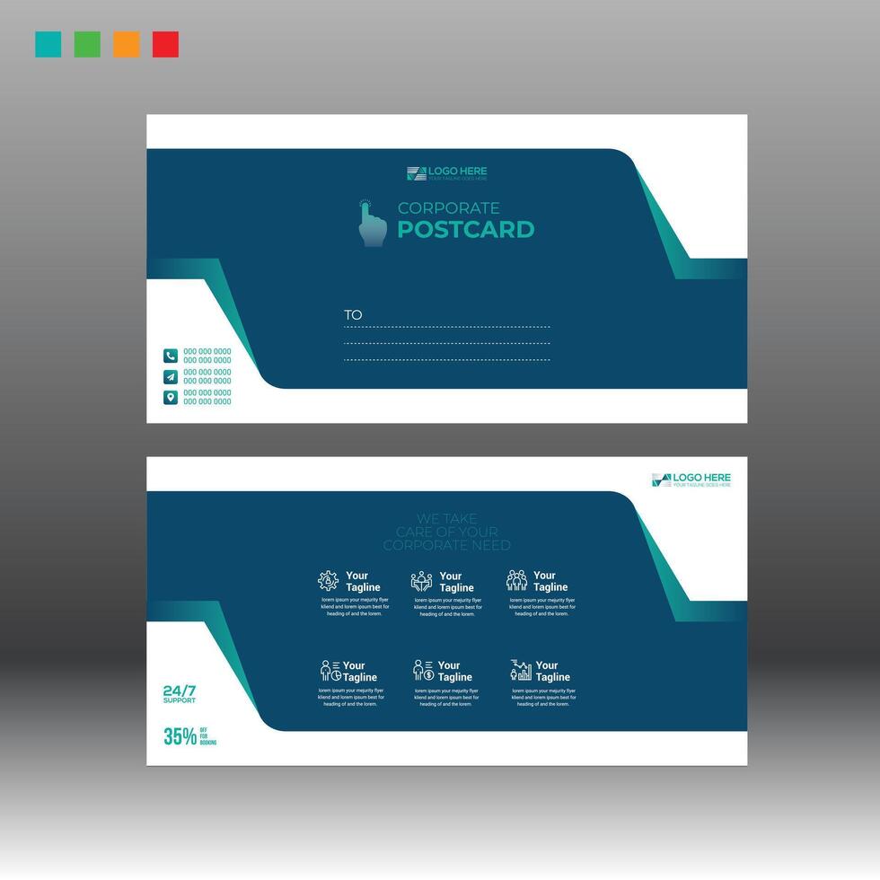 postcard creation for print need vector