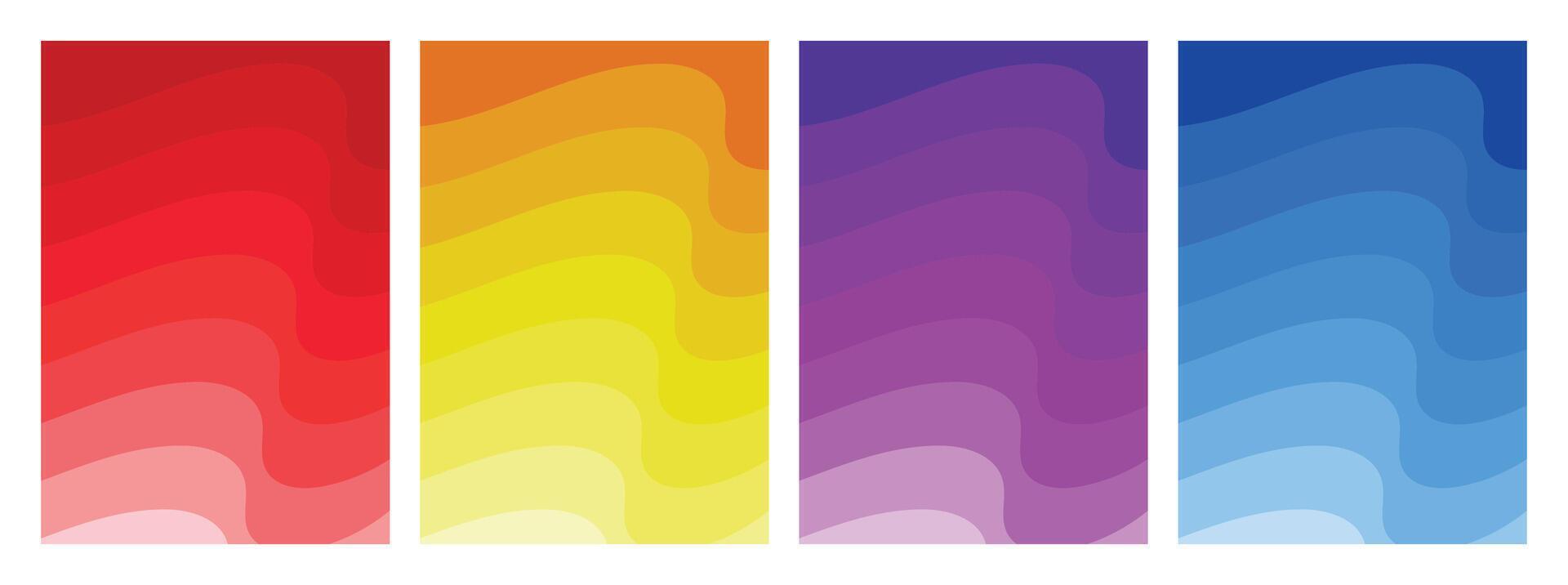 Illustration design template gradient color faded vector